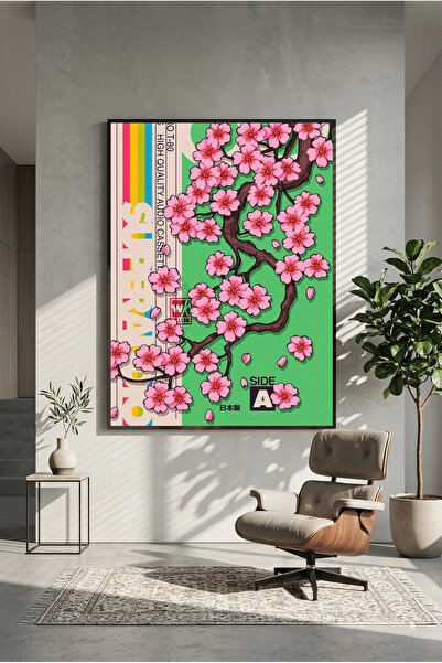 postercraft Poster de perete modern cu design retro de casetă, tip panou arti...