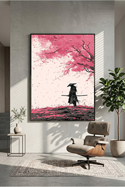 postercraft Poster modern tip panou cu artă samurai Sakura