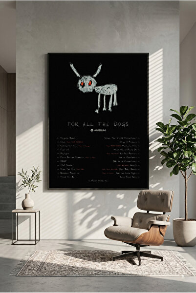 postercraft Αφίσα ζωγραφικής σε ξύλινη βάση Drake For All The Dogs (Χωρίς πλα...