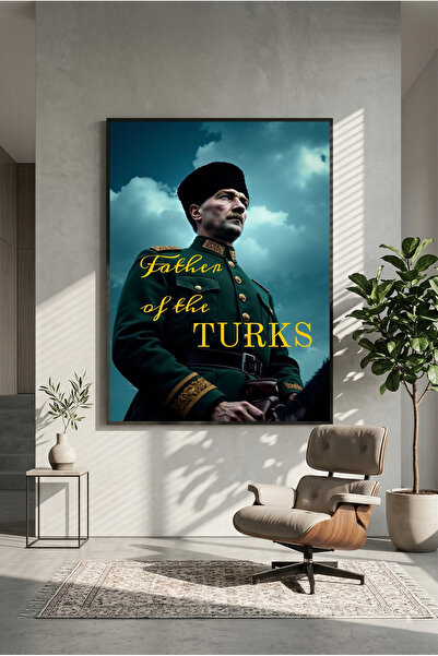 postercraft Ataturk, Tatăl Turcilor, Poster din lemn (fără ramă)