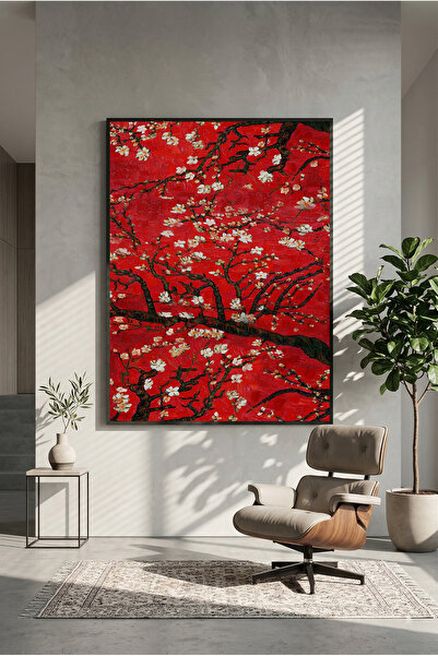 postercraft Tablou/Poster Modern Colorat cu Flori de Migdal de Van Gogh, pe P...