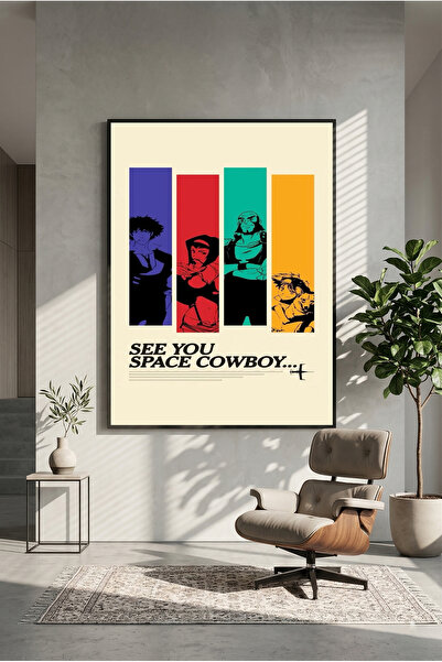postercraft Καουμπόι Μπιπόπ Μοντέρνα Αφίσα Τέχνης με Πάνελ
