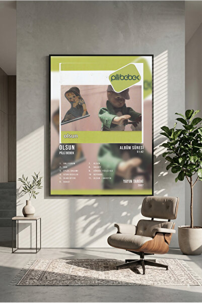 postercraft Pilli Bebek Olsun Albüm Tasarım Ahşap Tablo Poster (Çerçevesiz)