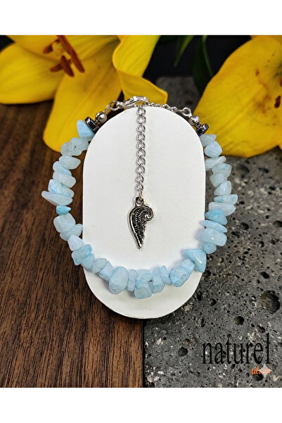 Naturel Tılsım Orijinal Akumarin Kırık Doğal Taş Lady Bileklik