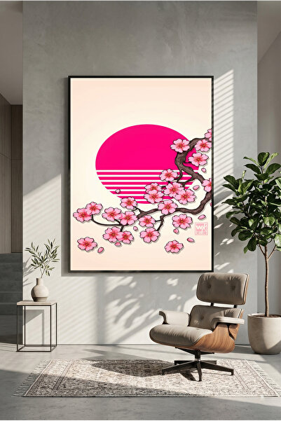 postercraft Poster/Tablou Modern cu Artă Japoneză Sakura "
