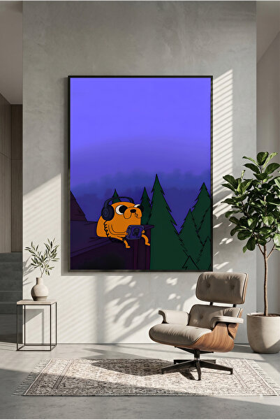 postercraft Adventure Time Jake the Dog Lonely Wooden Table Poster (Unframed)