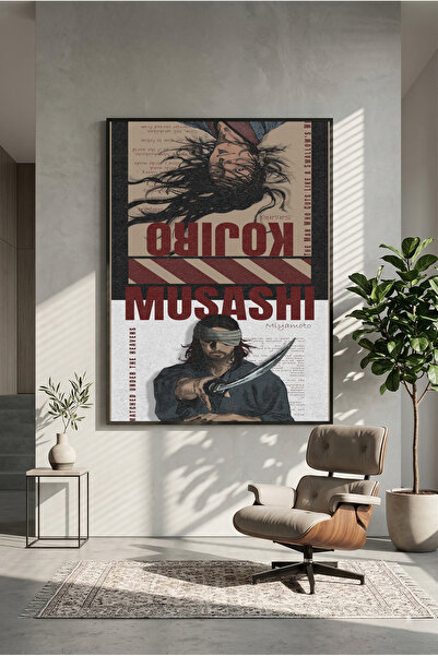 postercraft Вагабонд Коджиро x Мусаши Дървен настолен плакат (Без рамка)