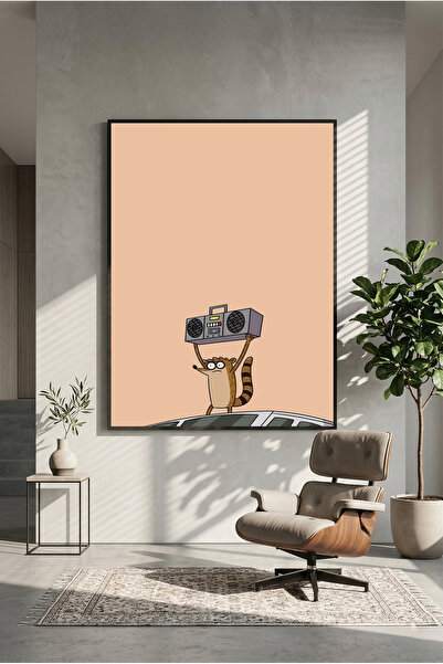 postercraft Poster de pictură pe tablou din lemn Rigby Minimal (fără ramă)