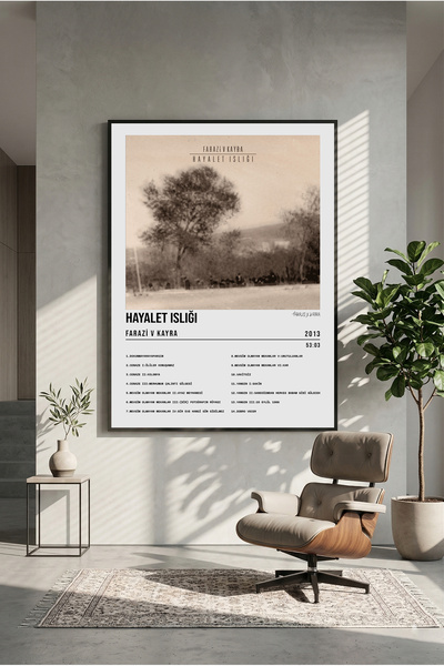 postercraft Farazi v Kayra Hayalet Islığı Albüm Tasarım Modern Panel Tablo Po...