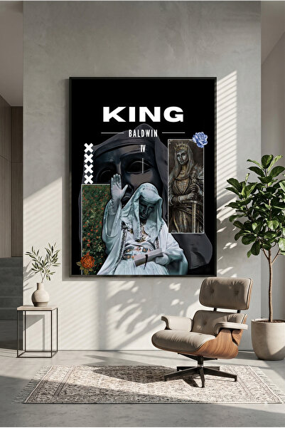 postercraft Αφίσα ξύλινης ζωγραφικής "King Baldwin IV Collage" (χωρίς πλαίσιο)