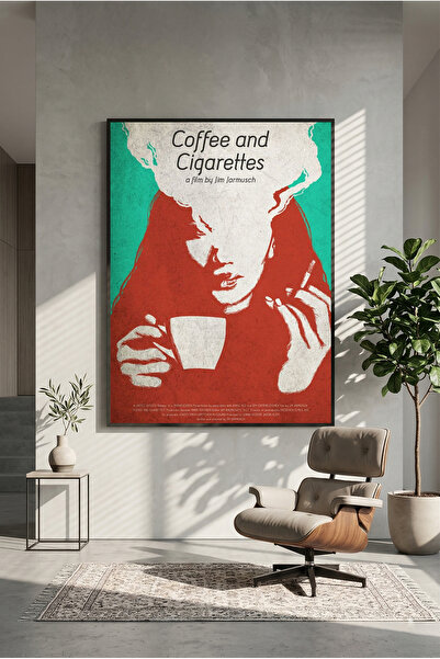 postercraft Αφίσα Ξύλινης Ζωγραφικής  "Καφές και Τσιγάρα " (Χωρίς Πλαίσιο)