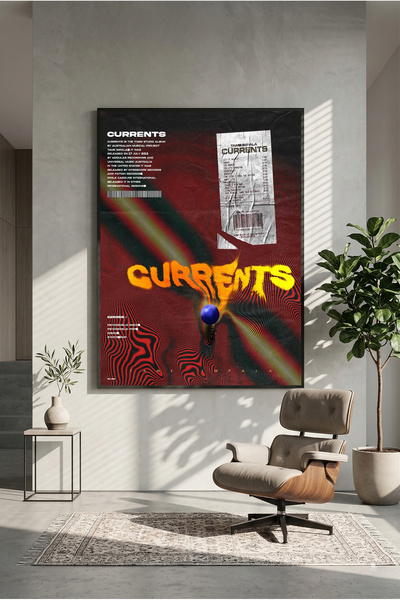postercraft Tame Impala Currents Album Design Album Poster modern cu pictură ...