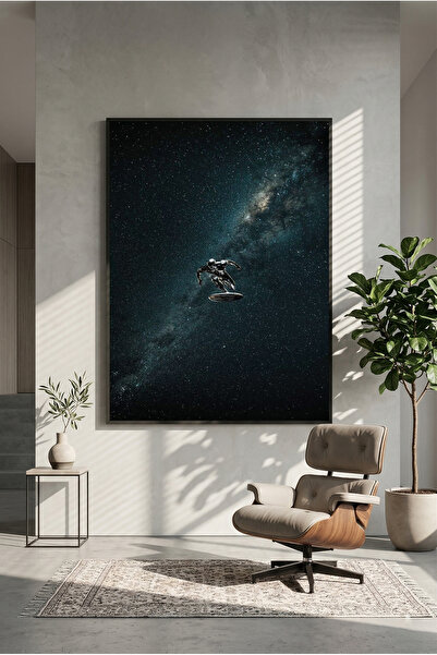 postercraft Αφίσα ζωγραφικής τέχνης Silver Surfer Space Wood (Χωρίς πλαίσιο)