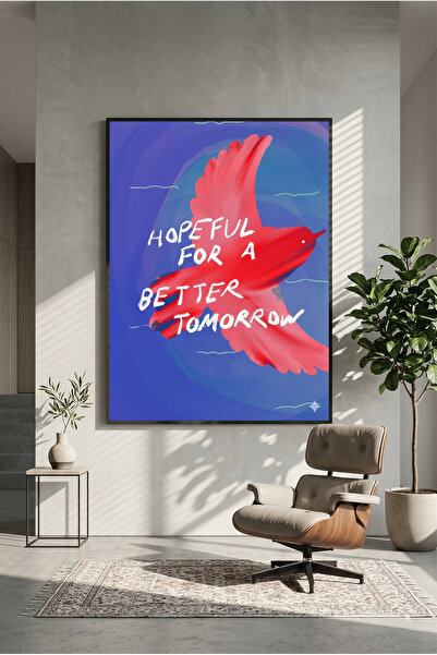 postercraft Speranță pentru un mâine mai bun Poster motivațional din lemn (fă...