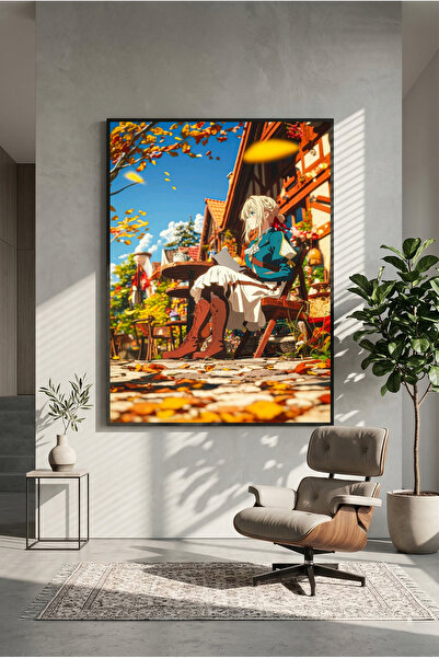 postercraft Βάιολετ Έβεργκαρντεν Μοντέρνα Αφίσα Τέχνης με Πλαίσιο