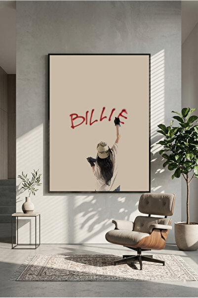 postercraft Drveni poster sa uličnim stilom Billie Eilish (bez okvira)
