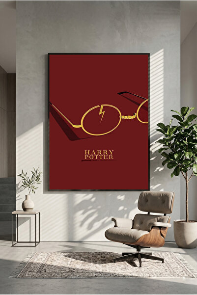 postercraft Hari Poter Ikonični Poster sa Drvenom Slikom Naočara (Bez Ramca)