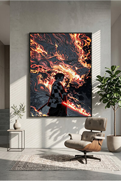 postercraft Κυνηγός Δαιμόνων Καμάντο Ταντζίρο Τέχνη Αναπνοής Φωτιάς Μοντέρνο ...