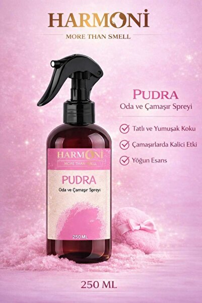 HARMONİ Pudra Oda Ve Çamaşır Spreyi Oda Kokusu Oda Spreyi Room Spray 250ml