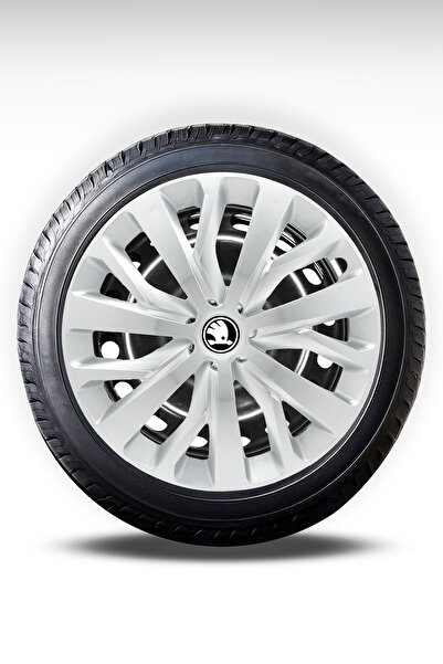 FRWY Skoda Araçlar İçin Universal 16" inç 4 Adet 1 Takım Jant Kapağı (Fabia O...