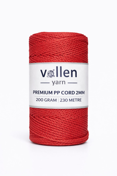 vollen yarn 200gr/230m Premium Polyester Macrame Twine 2mm, μακραμέ Σχοινί, μ...