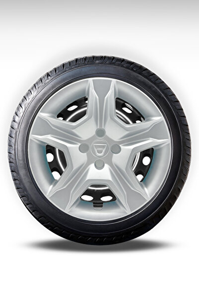 FRWY Dacia Sandero Stepway 16" Inç Uyumlu 4 Adet 1 Takım Gri Jant Kapağı