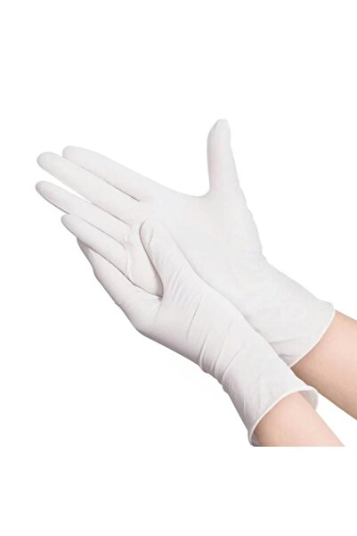 divendi-ro Mănuși de latex de unică folosință, mărimea M, 100 buc, albe