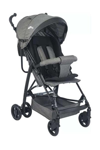 Be-Be Basic Pratik Baston Bebek Arabası Siyah Antrasit