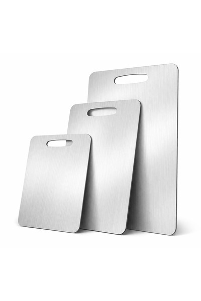 senmasy Stainless Steel Cutting Board - Set of 3 Premium Quality Cutting Board