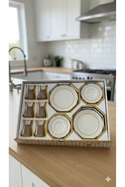 tabakevi Herencia Helen Siyah 18 Parça Tatlı Keyfi Seti – 6 Kişilik Şık Tatlı...