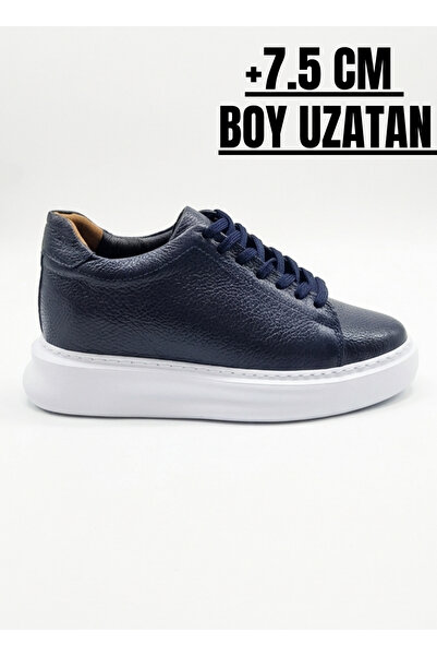 DUMMET 7.5 cm Boy Uzatan Gizli Taban Hakiki Deri Erkek Ayakkabı |Boy uzatan Ayakkabı