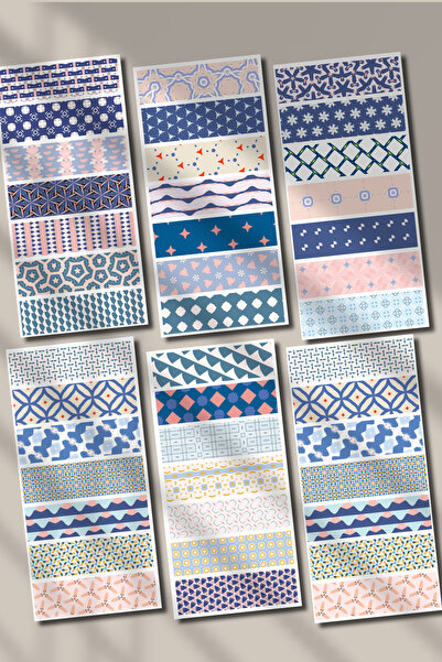 Hume Craft Το σετ αυτοκόλλητων με θέμα το μπλε-navy Washi Tape είναι κατάλληλ...