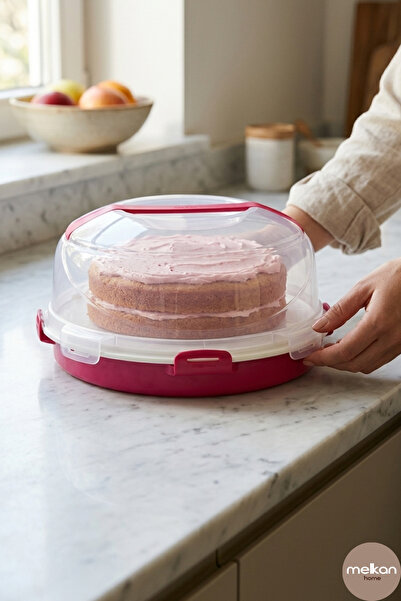 Melkan Home Hazneli Kek Fanusu & Pasta Fanusu 7 Litre + 2,5 Litre Hazneli Mil...