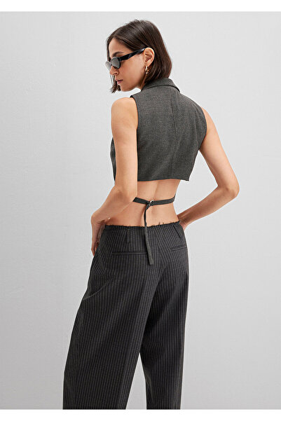 Mavi Wool Blend Anthracite Blouse 1211416-80023