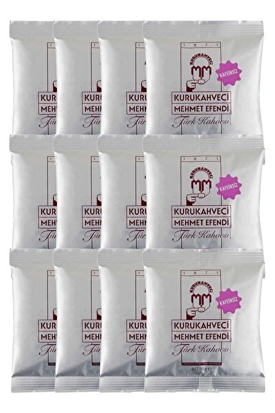 Mehmet Efendi Kafeinsiz Türk Kahvesi 50 G Folyo Ambalaj X 12 Adet 8690627421009