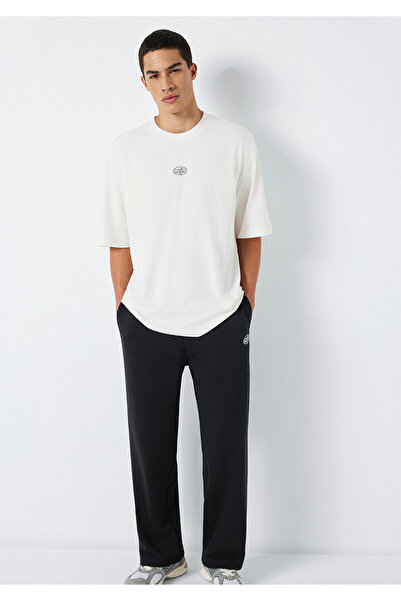 Mavi MVJNS Bedrucktes Ecru-T-Shirt in Übergröße / weiterer Schnitt 0613215-70057