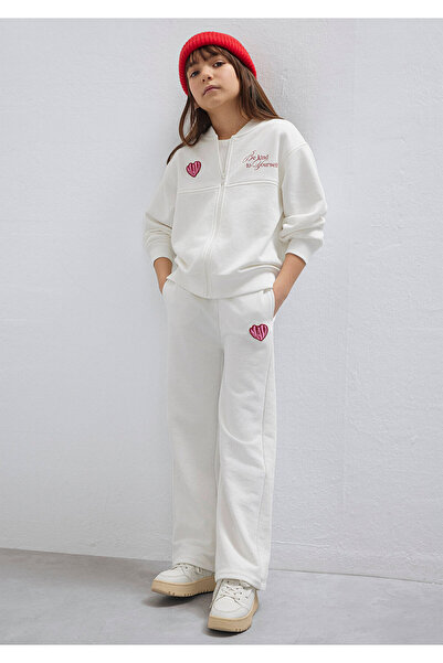 Mavi Heart Patch Logo Ecru Sweatpants 7010044-70057