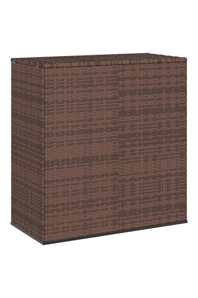 Concept Ladă grădină pentru perne, maro, 100x49x103,5 cm, ratan PE