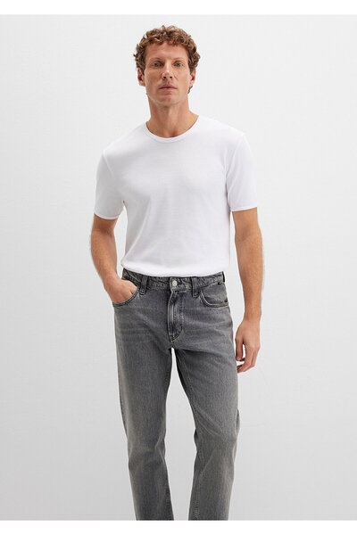 Mavi White Rib DetailedFittedT-shirt - 063747 -620