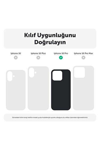 Zebana Apple iPhone 16 Pro Uyumlu Kılıf Glow Taşlı Silikon Kılıf (Kablosuz Şarj) Lila