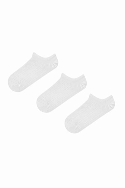 Penti 3 Pairs of Cotton Self-Patterned Sneaker Socks