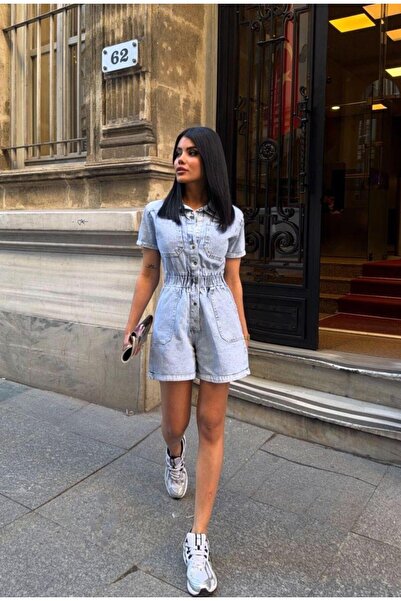 MUG collection Γυναικεία τζιν κοντή φόρμα