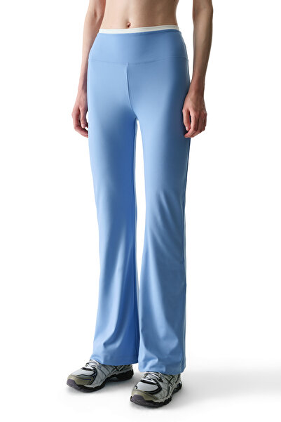 Penti Παντελόνι ισπανικού τύπου (Flare) με ψηλή μέση και μπλε αντίθεση