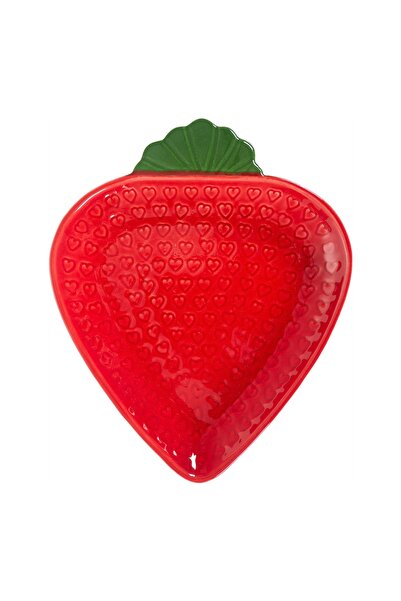 Mudo Home STRAWBERRY KIRMIZI SUNUM TABAĞI - 20 CM