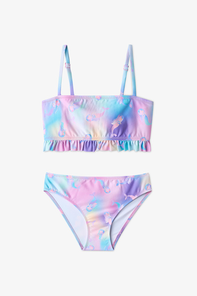 Penti Πολύχρωμο σετ μπικίνι Mermaid Bandeau για κορίτσια