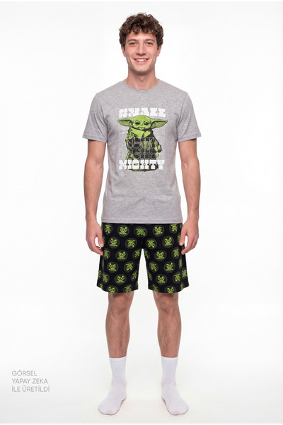 Penti Men's Colorful Lic-Grogu Pajama Set