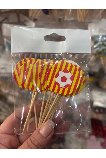 Deniz Party Store ÇİZGİLİ SARI KIRMIZI RENK KÜRDAN