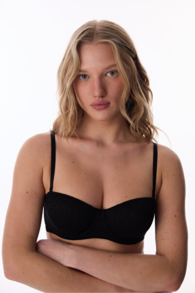 Penti Μαύρο Bloom Lace Lace σουτιέν