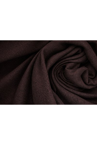 GOCCIA HOME Linen Look Blackout Light-Proof Extra Foam Single Panel Living Room Background Curtain Bitter Brown