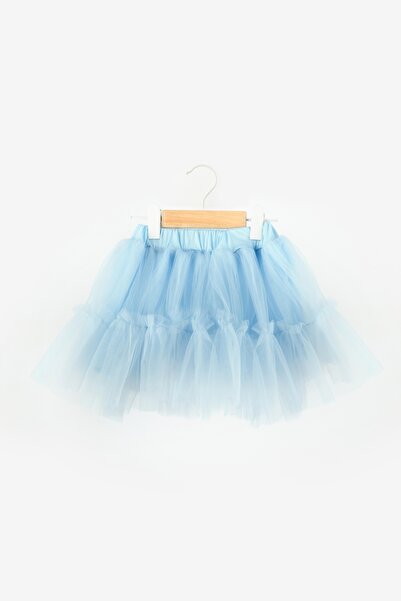 Le Mabelle Blue Girl's Tulle Skirt - Miley